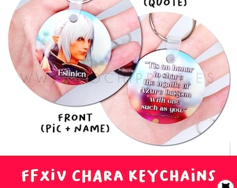Final Fantasy XIV sleutelhanger, FFXIV sleutelhanger, aanpasbaar, Final Fantasy XIV, ffxiv, ff14, ffxiv merch