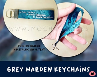 Keychain Gray Wardens Dragon Age, Dragon Age Origins, Gray Wardens, DAO, DA2, Dragon Age merch, Gray Wardens merch, Inquisition, Veilguard