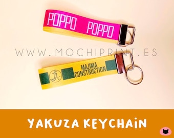 Keychain Yakuza Like a Dragon, Majima Construction, Like a Dragon, Yakuza, Yakuza merch, Like a dragon merch, POPPO, Majima, Goro majima