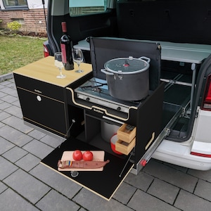 VW Heckküche 2.0 Premium für Campingausbau vom VW Bus T5 und T6