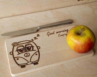 Camper breakfast board for couples