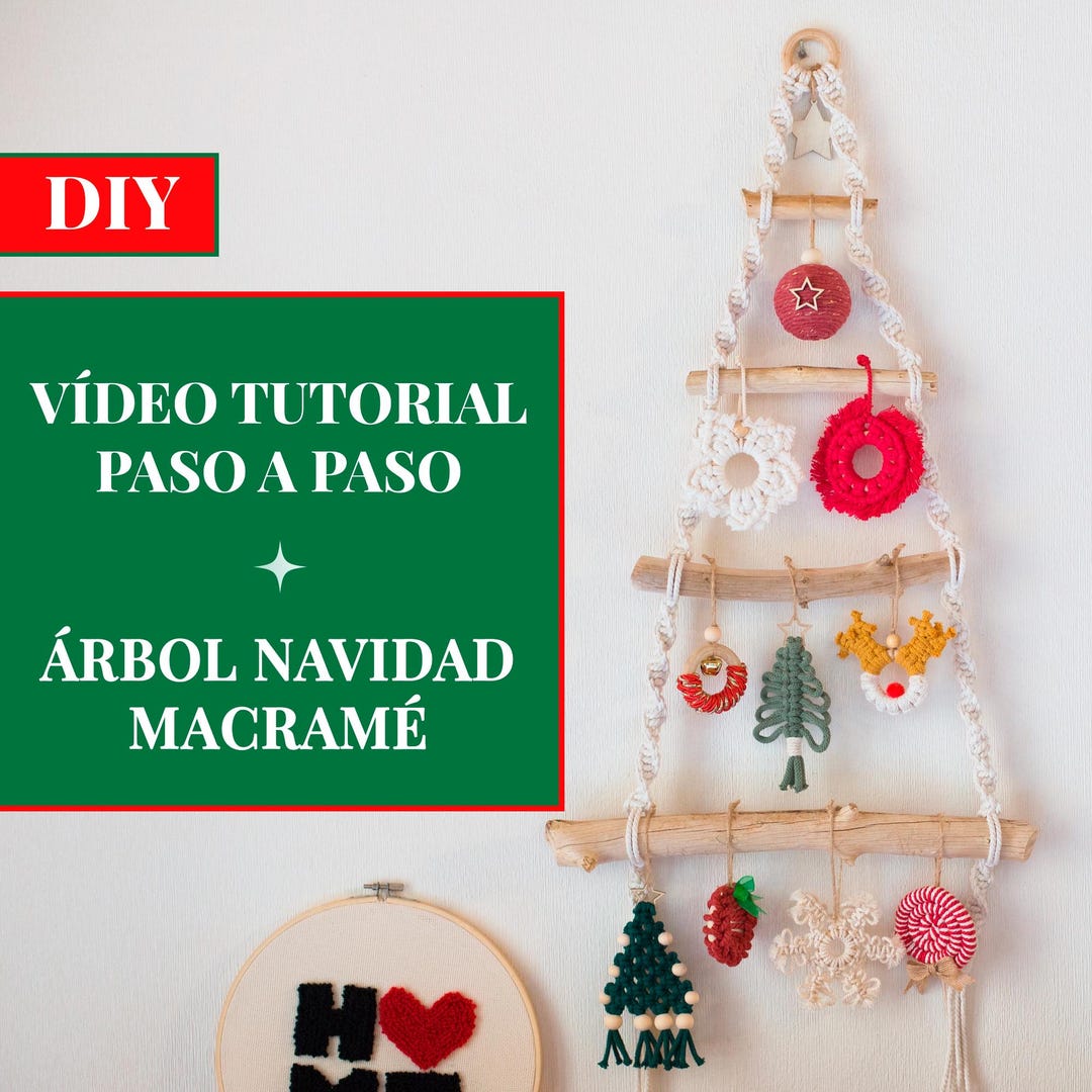 Step-by-step Macrame Christmas Video Tutorial | Macrame Christmas Tree ...