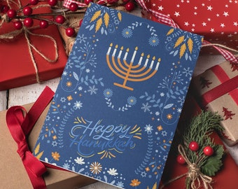 Hanukkah Klappkarte PDF