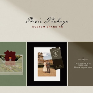 Basic Brand Identity Package | Minimalist Modern Logo Design | Elegant Brand Identity, Watermarks & Vector Files