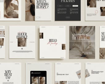 Aesthetic Instagram Template Kit – Canva Editable Social Media