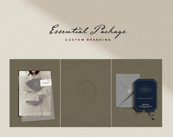 Paquete de identidad de marca esencial / Diseño de logotipo moderno minimalista / Identidad de marca elegante, marcas de agua y archivos vectoriales