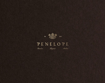 Canva Luxury Brand Logo - Vintage Logo Design Template | Penelope | DIY Editable