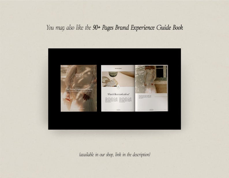 Kit completo per logo Canva, download immediato - Design del logo predefinito - Modello di brandboard con logo moderno - Kit per marchio minimalista immagine 9