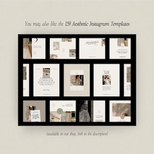 Kit completo per logo Canva, download immediato - Design del logo predefinito - Modello di brandboard con logo moderno - Kit per marchio minimalista immagine 8