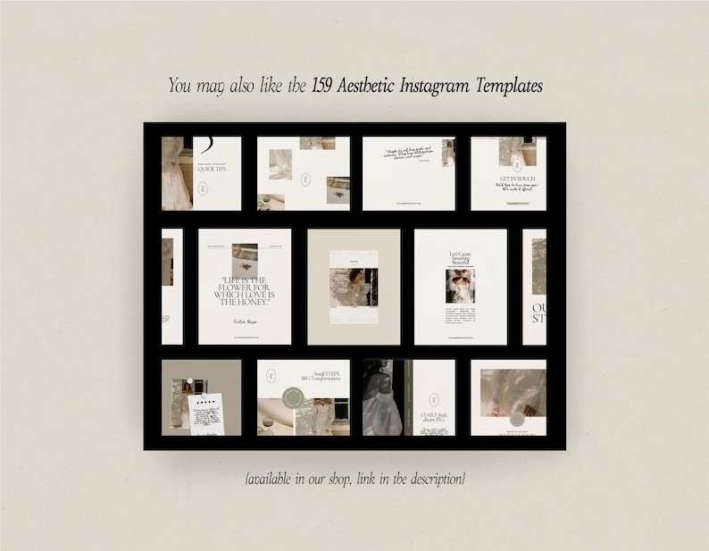 Kit completo per logo Canva, download immediato - Design del logo predefinito - Modello di brandboard con logo moderno - Kit per marchio minimalista immagine 8