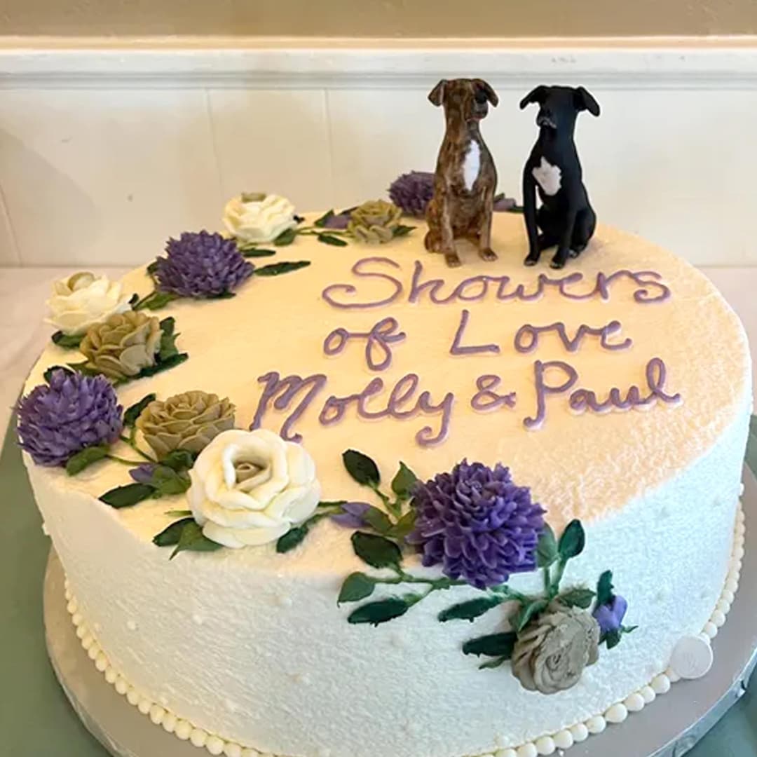Custom Polymer Clay Dog Statue: Personalized Pet Memorial Cake Topper ...