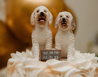 Personalised Pet Dog Statue, Wedding Cake Topper, Pet Birthday Anniversary Gift, Pet Cake Topper, Dog Birthday Gift, Gift for Dog Lovers