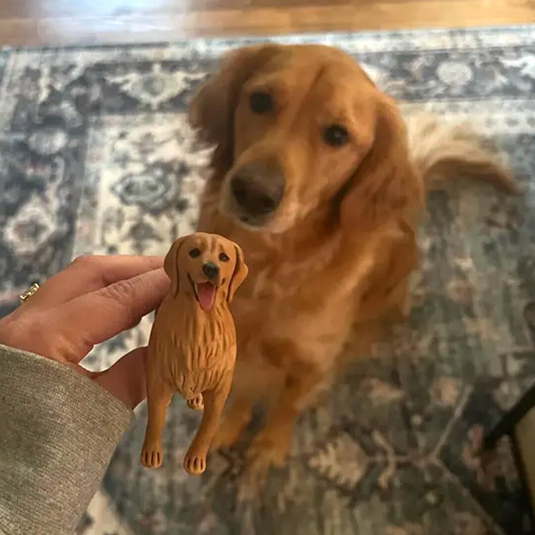 Custom Dog Wedding Cake Topper: Personalized Polymer Clay Pet Figurine ...