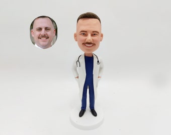 Custom Doctor bobbleheads, personalized gifts for doctors, dentist gifts, Dr., birthday anniversary bobbleheads, anniversary gifts for him