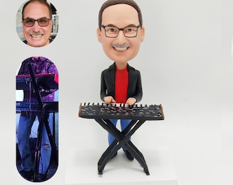 Personalized Musician Bobblehead: Custom Piano Player Gift