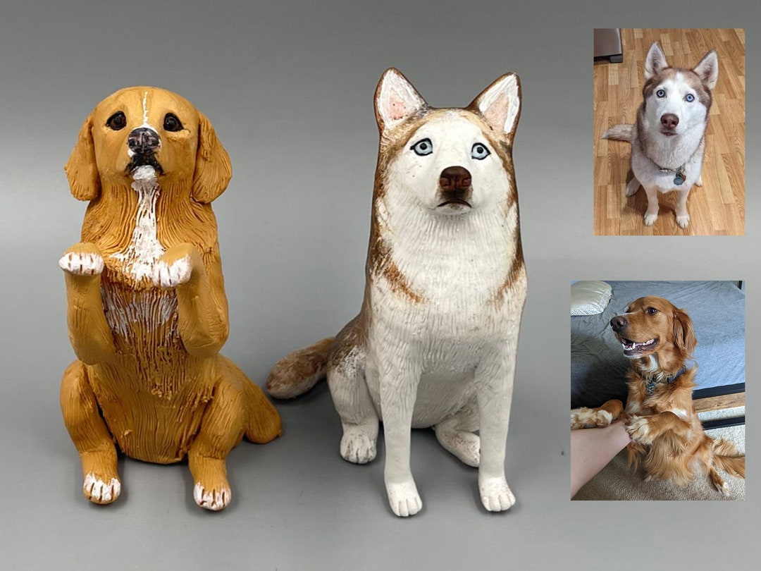 Custom Polymer Clay Dog Cake Topper: Pet Memorial Gift - Etsy
