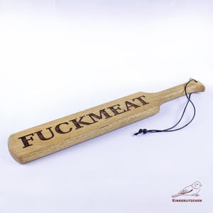 Big Black  Heavy Spanking paddle Custom Laser engraving custom carving custom color Oak Beach, long spanking paddle