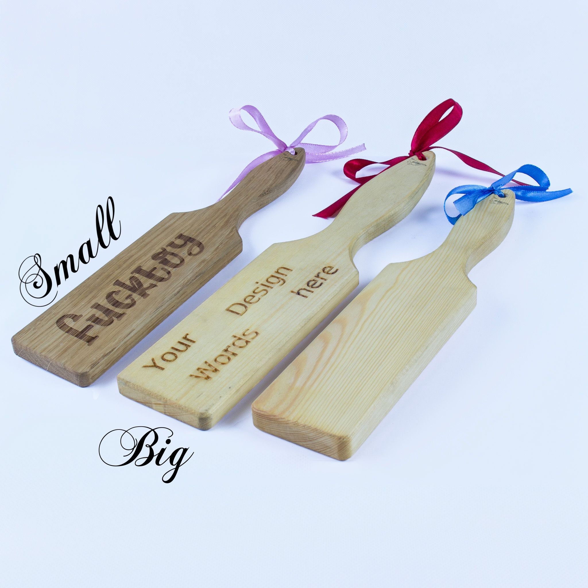 Raised Letters Personalized Spanking Paddle and Laser Engraved