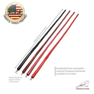 Twisted BDSM Cane – Spanking Cane-Impact Toy-Hardwood BDSM Rod-Kink Gear - Impact Play Beatstick-Discipline Crop-BDSM Whip