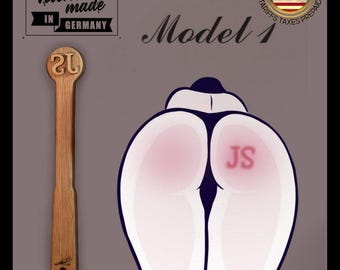 Paleta de marca personalizada con letras en relieve Paw BDSM