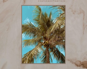 printable wall art - home decor - wall decor - digital art - digital download - photography - nature print - palm tree