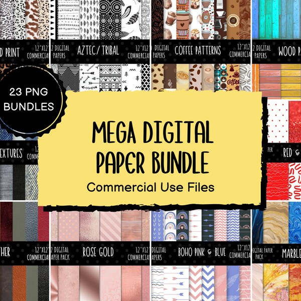 Digital Scrapbook Paper - Etsy