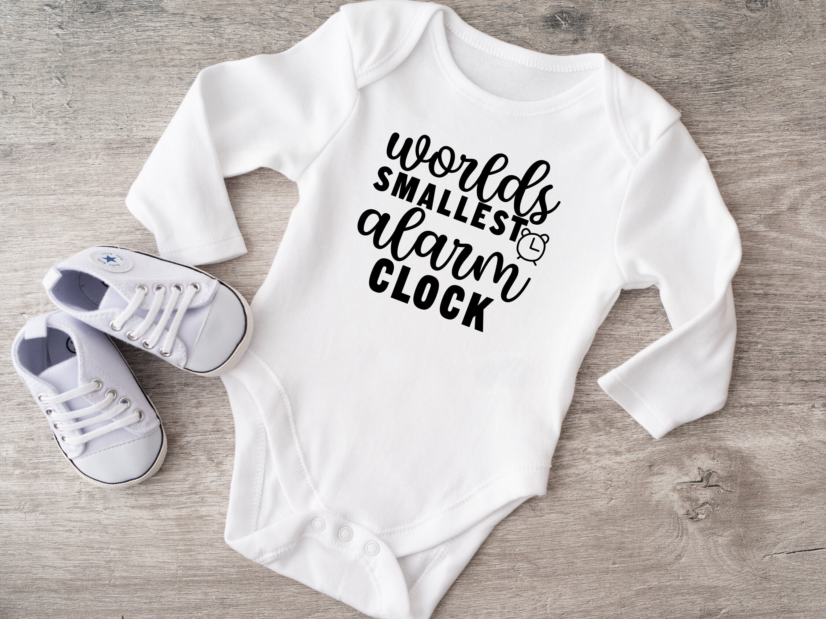 Worlds Smallest Alarm Clock SVG Newborn SVG Filesbaby Svg Etsy