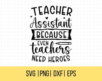 Teacher Assistant Christmas SVG: Teacher Appreciation Gift (Commercial Use)