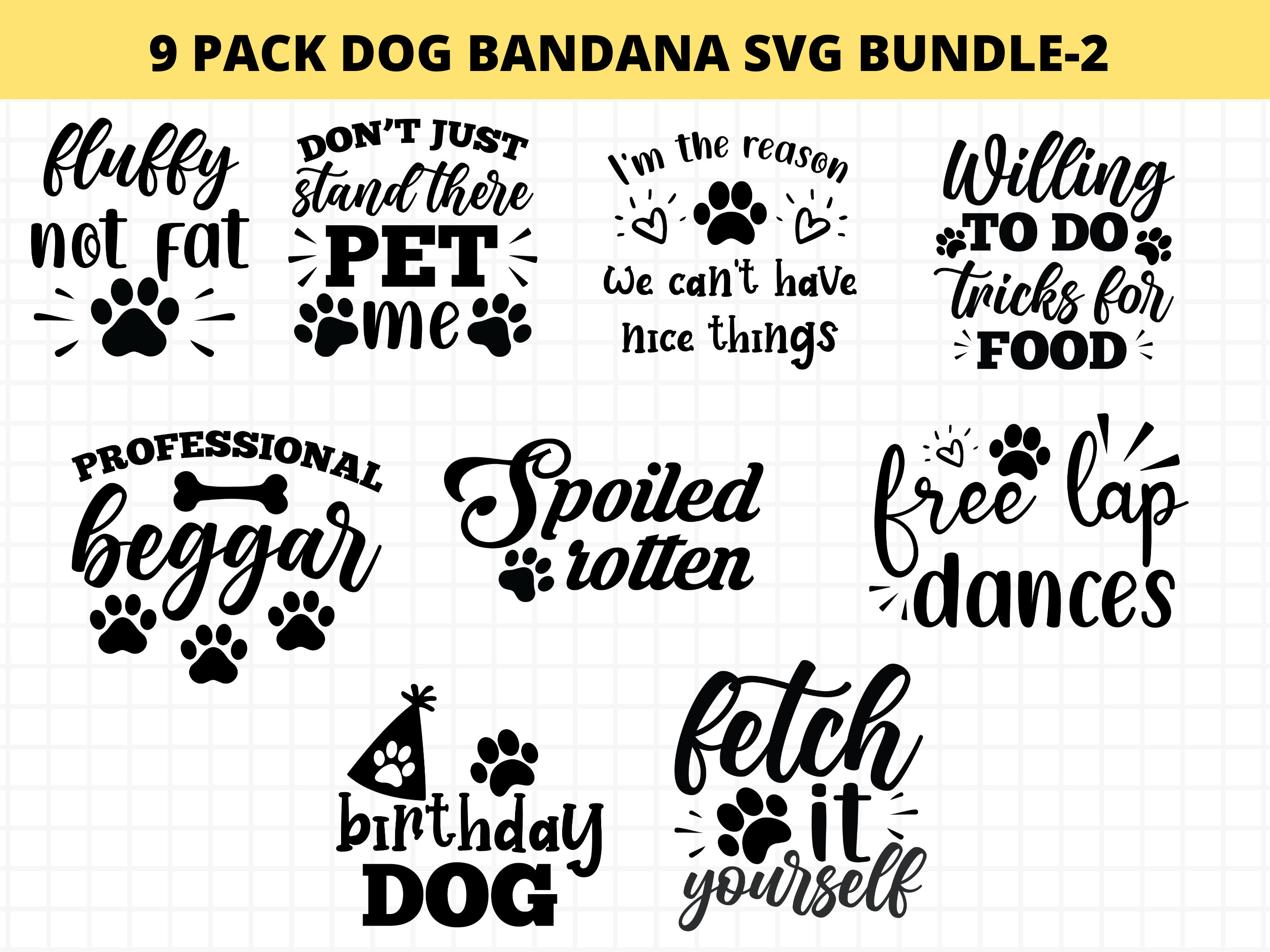 Premium Vector  Dog svg bundle dog bandana svg dog lover svg dog