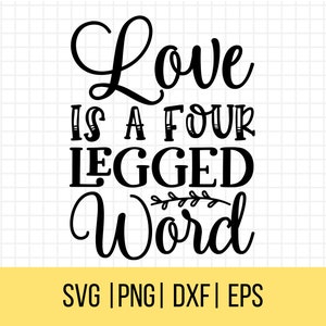 Liebe ist ein vierbeiniges Wort, Hund Mama Shirt svg, Hund Mama svg, Fur Mama svg, Hunde svg, Hunde-Zitate svg, Hunde-Sprüche svg, kommerzielle Nutzung