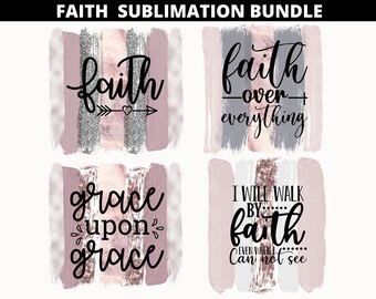 Glaube Sublimations Bundle, christliches Sublimationspaket PNG, Glaube png , Gebet png, Christlicher Png, Jesus Png, Pinselstrich Hintergrund Png
