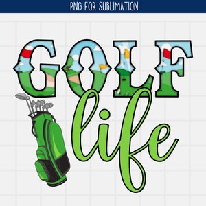 Sublimation PNG de vie de golf, chemise de golf png, golfeur png, club de golf png, joueur de golf png, usage commercial
