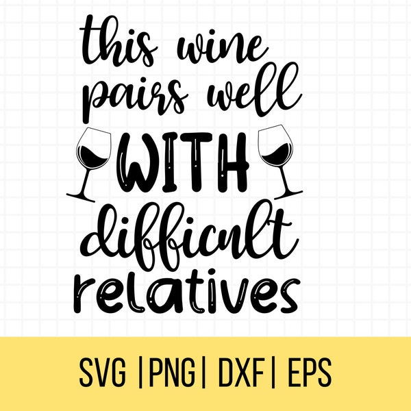 Pairs Well With Wine Glass Etsy