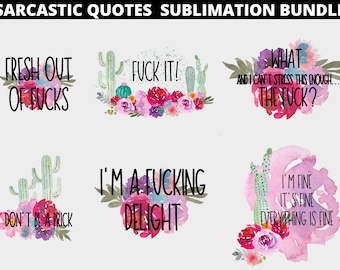 Paquete de sublimación de citas sarcásticas vol. 2, Paquete de sublimación sarcástica PNG, Sarcasmo Png, Snarky png, Humor adulto Png