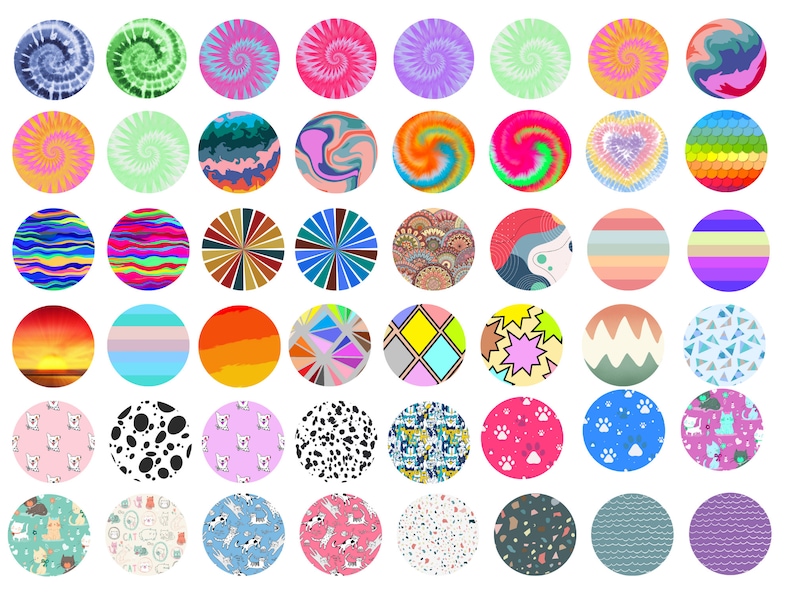 200 Car Coaster Sublimation PNG Designs, Round Png Sublimation Designs, Car Coaster Png, Sublimation Pattern Bundle image 2