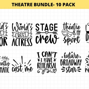 Actor SVG, Paquete SVG de Teatro, Acceso Svg, Teatro Png, Drama Svg, Uso Comercial Gratuito