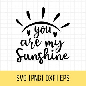 You Are My Sunshine SVG, inspirerende Svg, motiverende Svg, illustraties, gesneden bestand, T-shirt Svg