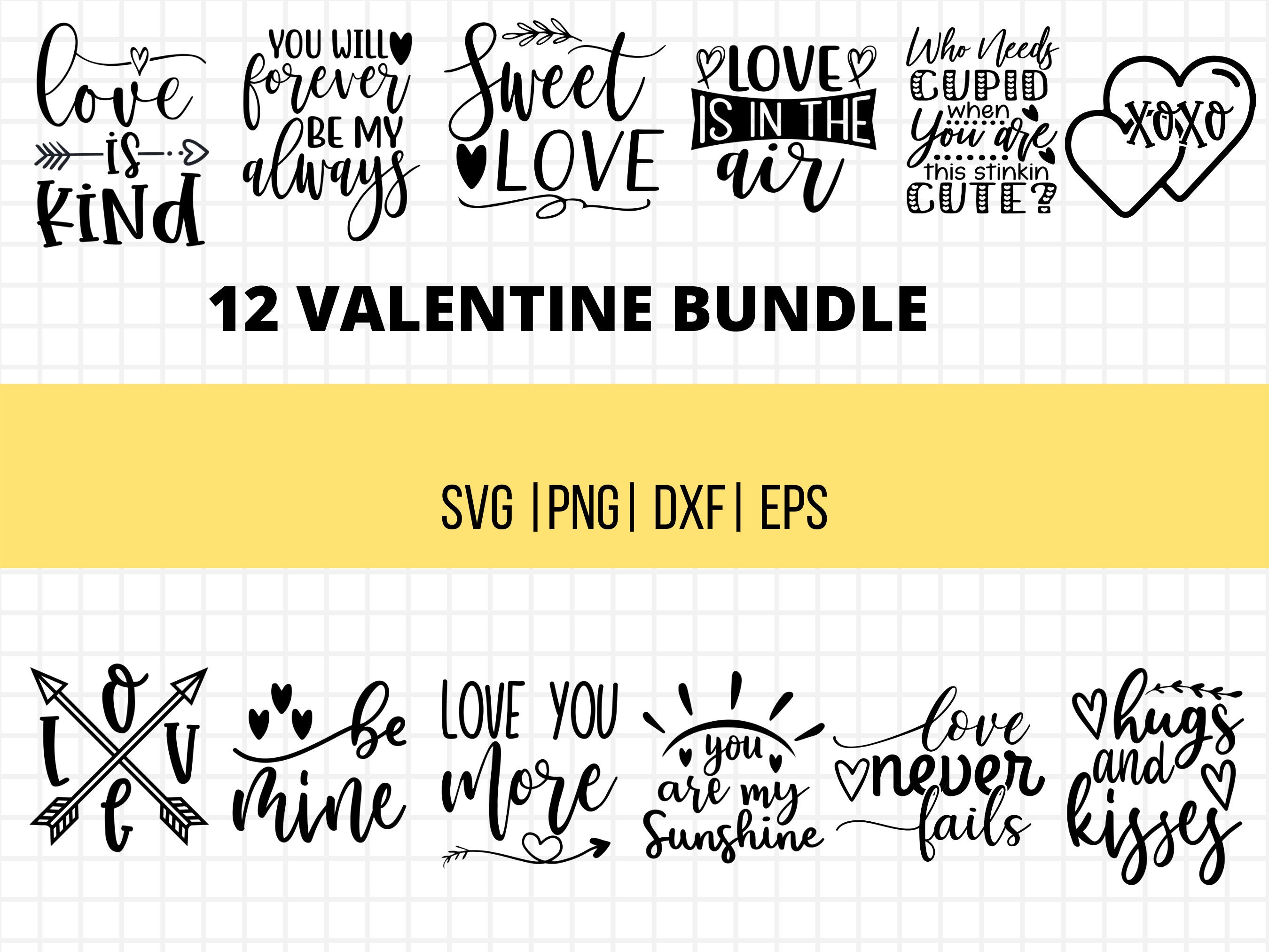 Valentine SVG Bundle, Love SVG Bundle,svg Bundles, Valentines Day ...