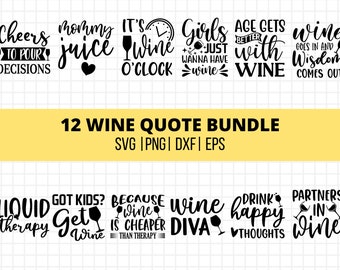 Wein SVG Bundle, Weinliebhaber Zitate SVG, Wein SVG, Lustiges Wein Zitat Svg, Sassy Svg, Lustige Zitate Svg, Drink Svg