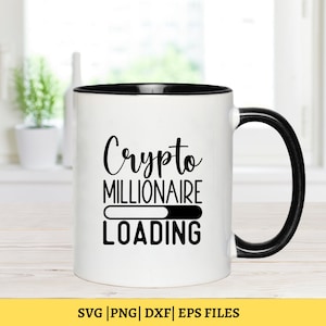 Krypto-Millionär wird geladen SVG, Bitcoin SVG, digitale Währung, digitale Währung, kommerzielle Nutzung