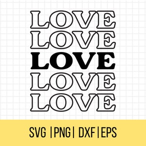 Love SVG, Valentines Day svg, Valentine svg, Love Clipart, Love PNG, Cricut Cut File, Silhouette Cameo svg