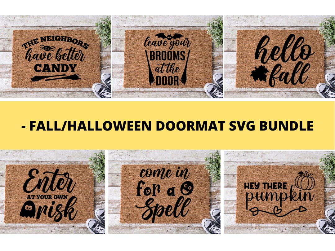 Fall Doormat SVG Bundle Halloween Doormat SVG Bundlesvg Etsy