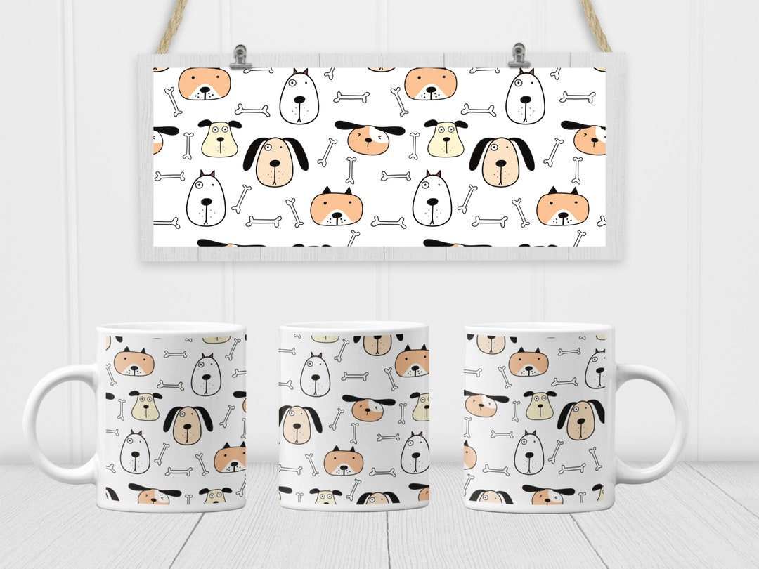 11oz & 15oz Mug Sublimation Designs Dogs Mug PNG File Digital Download ...