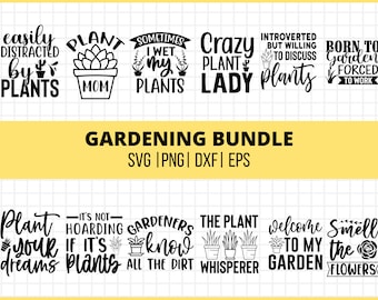 Gardening SVG Bundle, Gardening SVG, Gardener Svg, Gardening Cut File, Svg, Plant Svg, Hobby Svg, Commercial Use