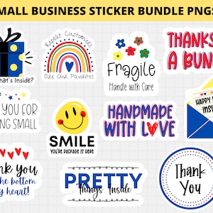 Digitale Dankeschön-Aufkleber, kleine Geschäftspaket-Etiketten, süße Danke-Paketsiegel, Cricut, Silhouette, Print-Schnitt-Download