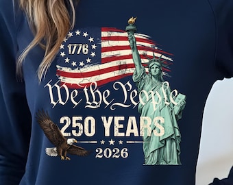 250th Anniversary PNG, American Eagle Flag Patriotic, We the People, 4th of July 1776-2026, America Celebration Png, 250th Birthday