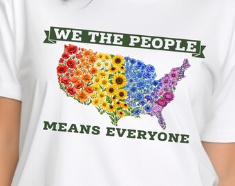 We the People Pride Month PNG, Pride Month Design,  LGBT Rainbow,  Equality Sublimation, Gay Pride Shirt Design, Pride Digital Download