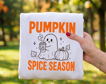 Pumpkin Spice Season NG, Spooky Season Design,  Ghost and Pumpkin Spice, Autumn Sublimation, Fall Ghoul, Digital Download