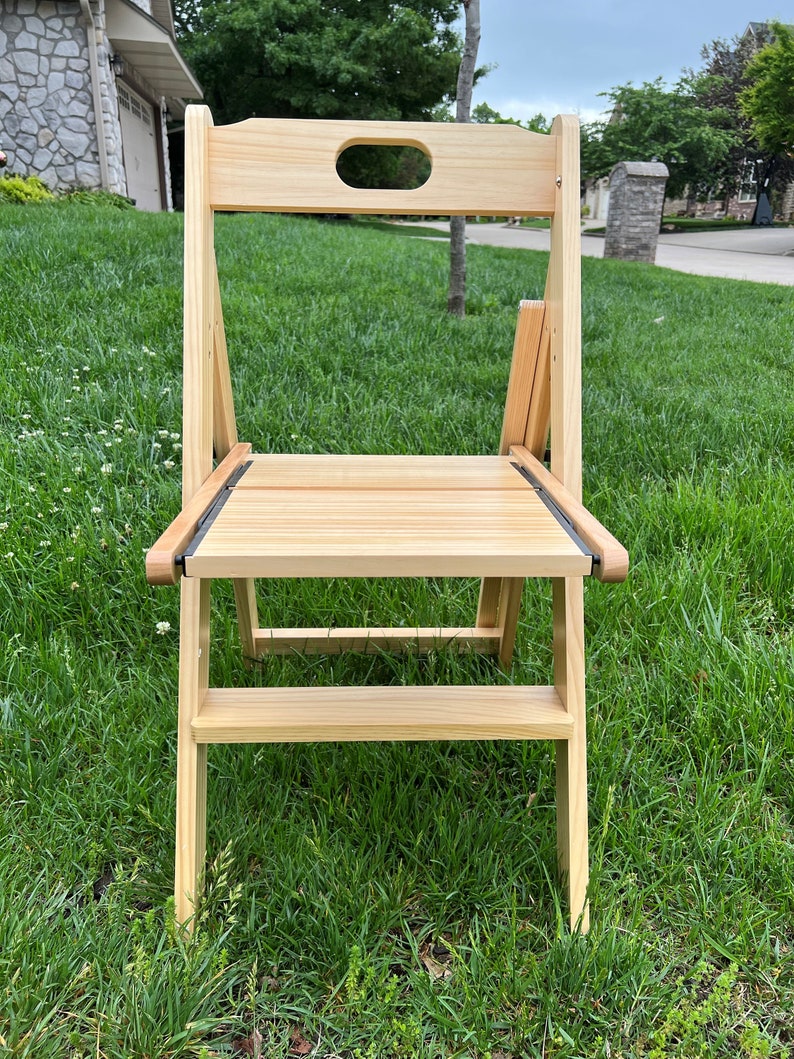 Step Stool, 4-Step folding, portable, made of the solid wood, convertible between the ladder and the chair four colors available image 6