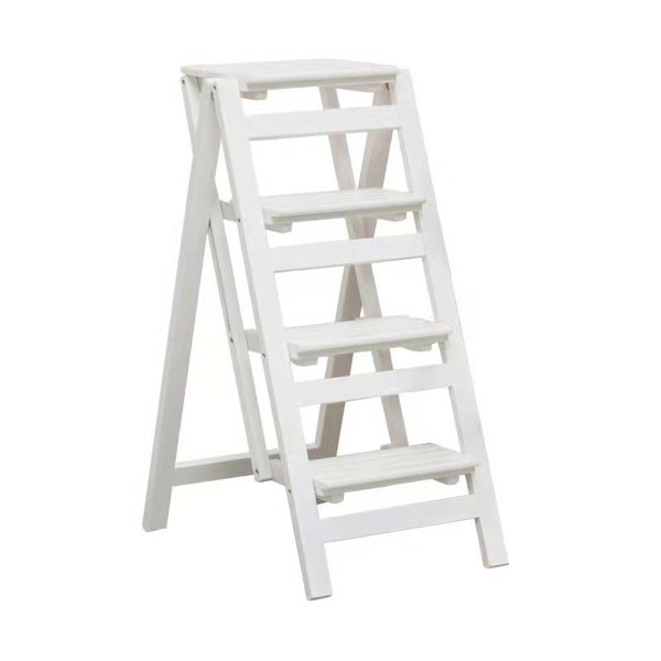 Step Stool, 4-Step 3-Step folding, portable, made of the solid wood, four color available